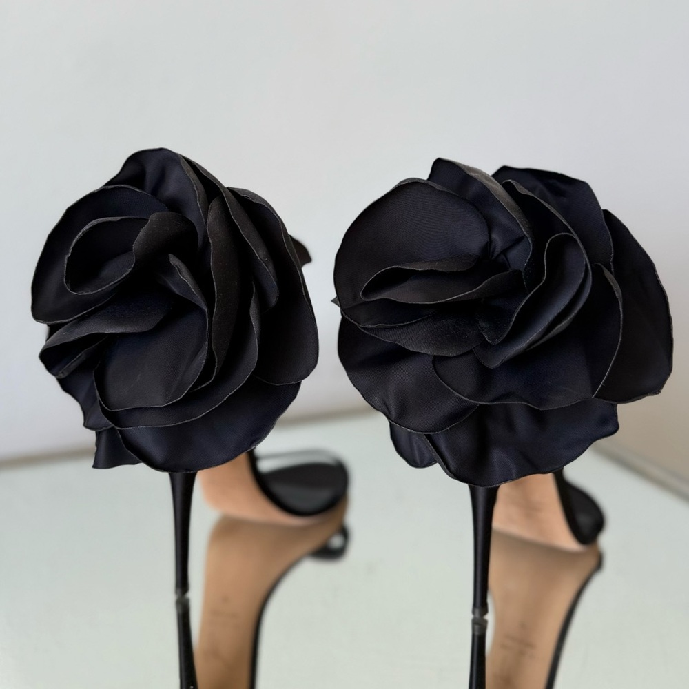 New GIUSEPPE ZANOTTI Peony 115mm Sandals In Schwarz $1,395 37 - Picture 11 of 13
